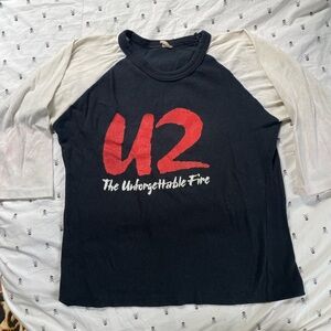 U2 The Unforgettable Fire Raglan Shirt